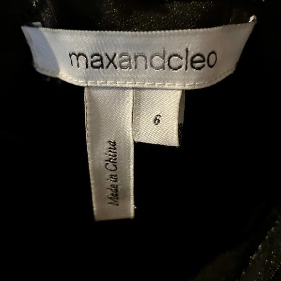 Like New Max and Cleo Size 6 Black Halter Cocktail Dress - Picture 3 of 9
